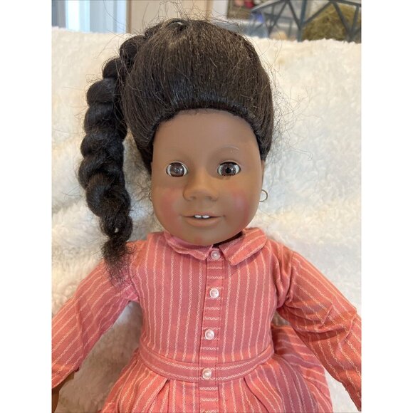 American Girl Doll Addy By Pleasant Company in Original Meet Dress 1993 - Picture 4 of 4